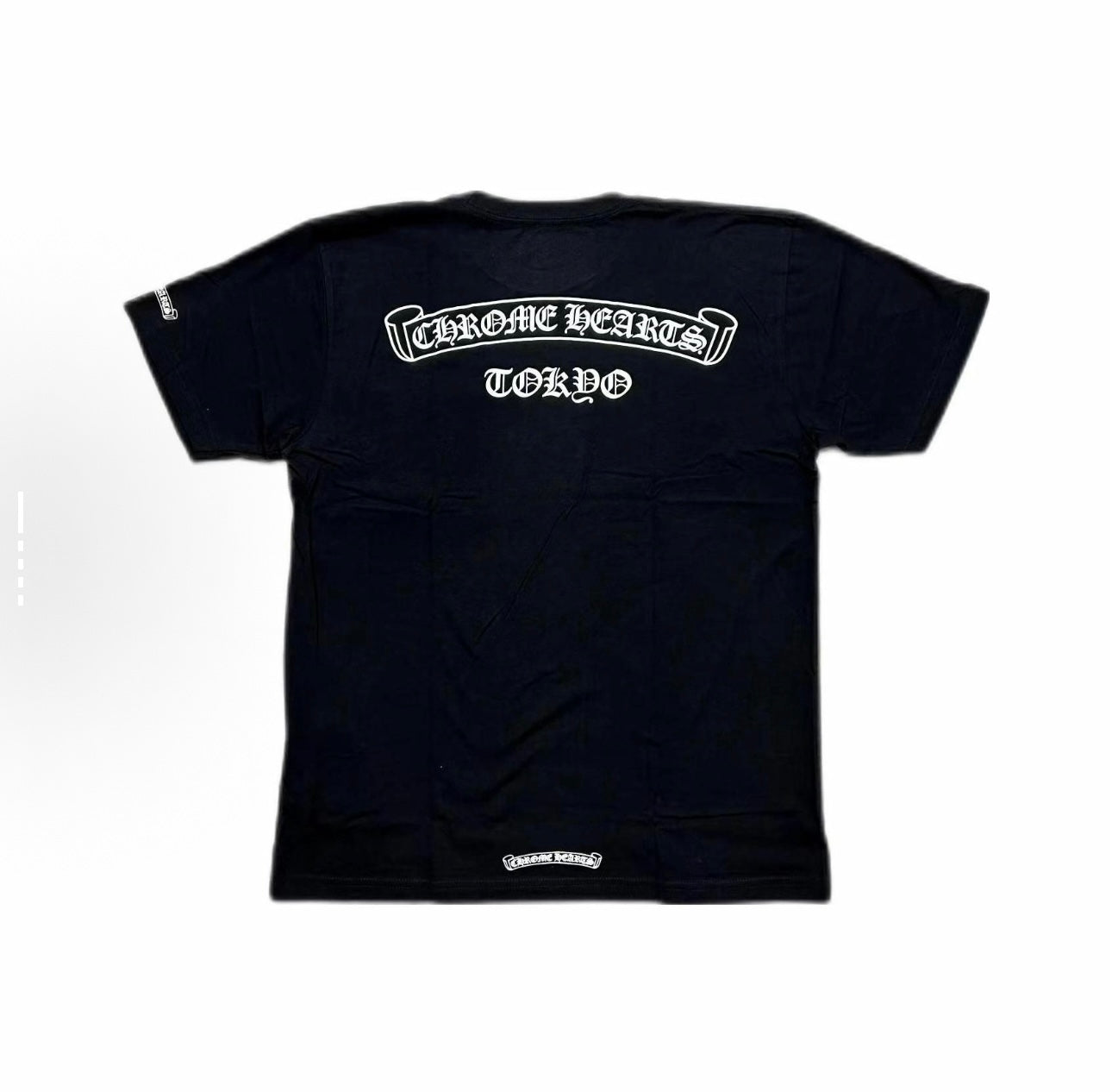 Chrome Hearts Tokyo Exclusive Scroll Label Logo Black Tee