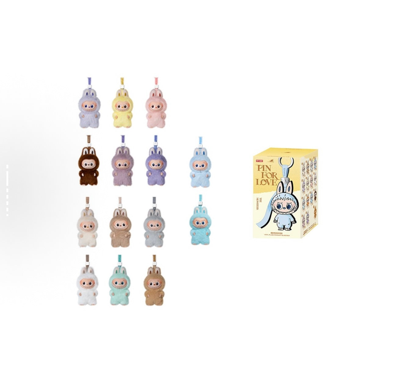 Pop Mart The Monsters Labubu Pin For Love (A-M) Blind Box