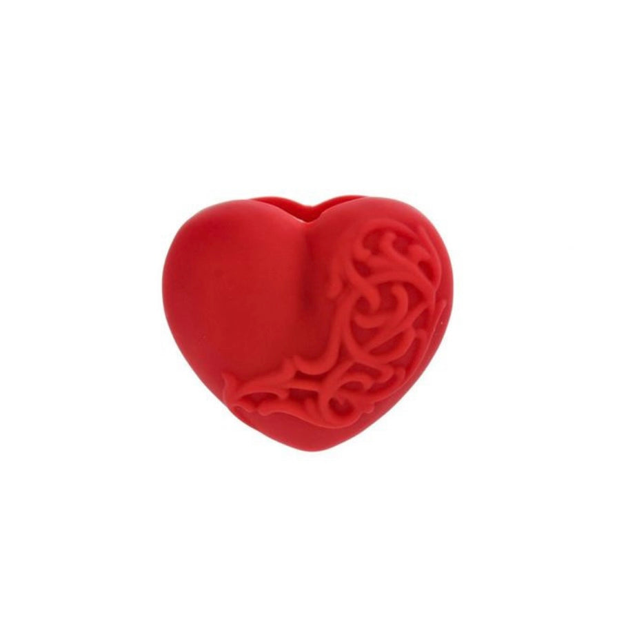 Chrome Hearts Rubber Heart Silicon Red Ring