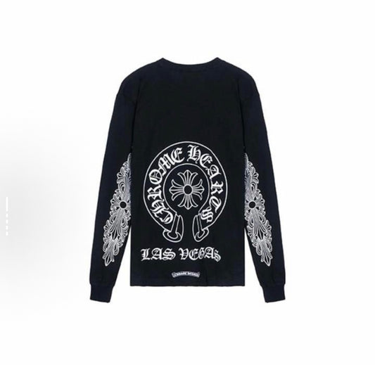 Chrome Hearts Las Vegas Classic Logo Black Long Sleeve