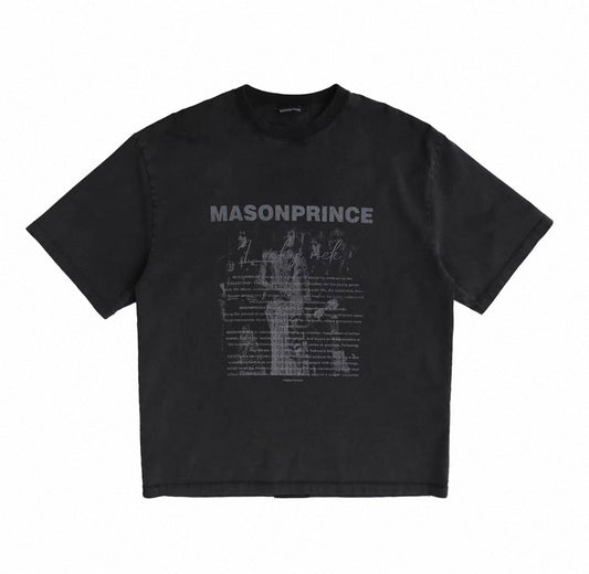 MASONPRINCE Black Logo Tee