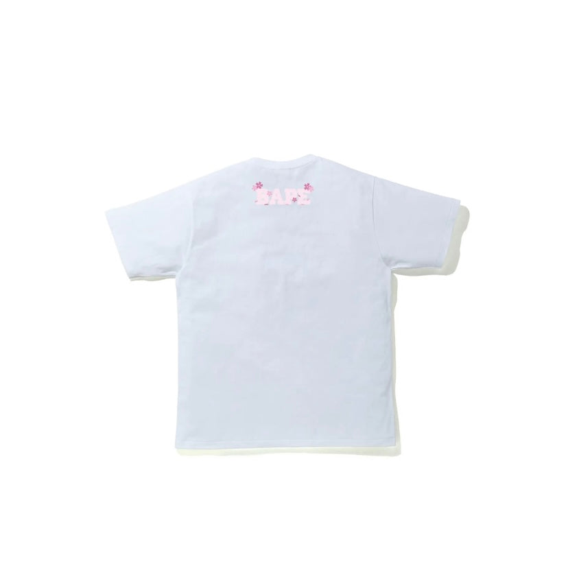 Bape 046 Sakura Photo Ape Head White Tee C