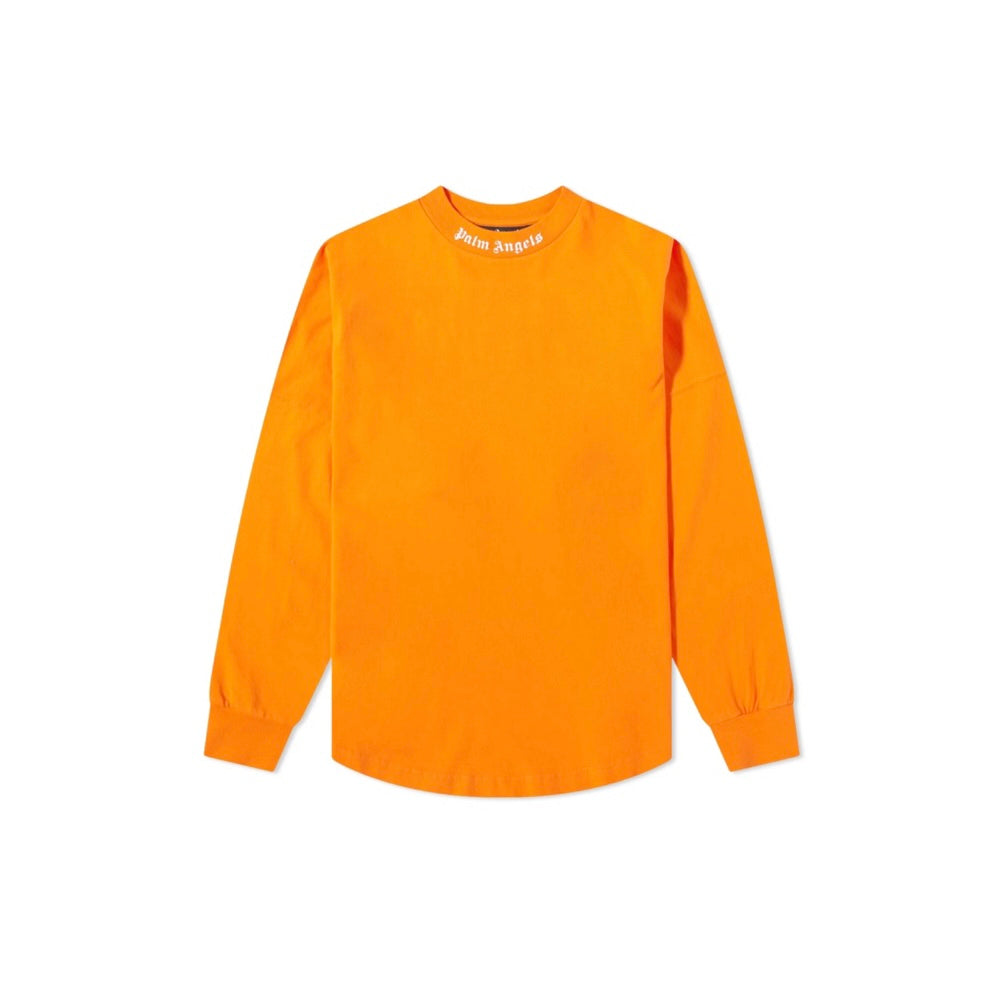 Palm Angels Oversized Logo Orange Long Sleeve