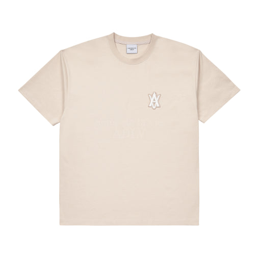 ADLV Lisa A Logo Emblem Patch Beige Tee