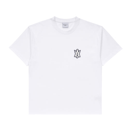 ADLV Lisa A Logo Emblem Patch White Tee