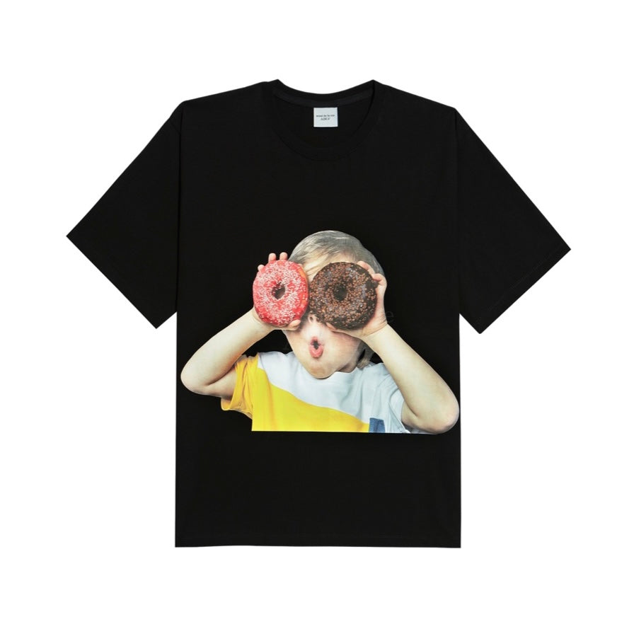 ADLV Baby Face Donut 1 Black Tee