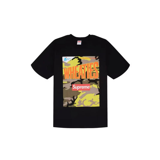 Supreme Wheaties Black Tee CRZ