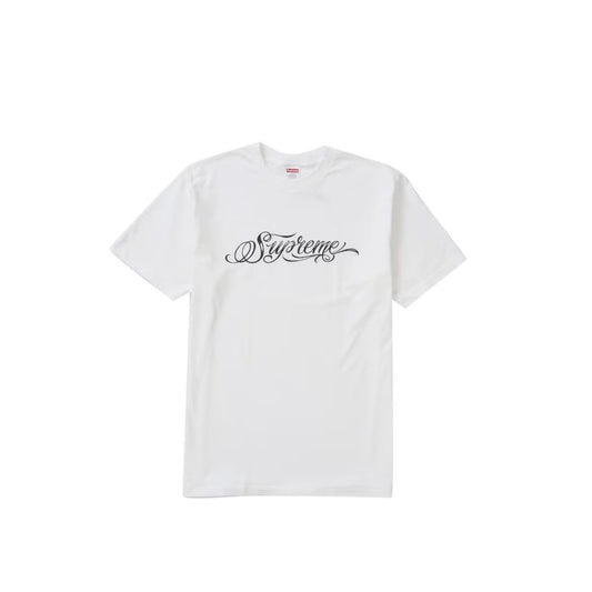 Supreme Script White Tee CRZ