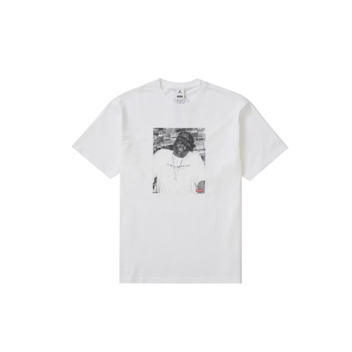 Supreme Jordan Biggies White Tee CRZ