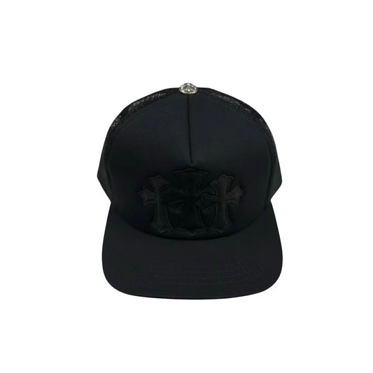 Chrome Hearts Trucker Cap (Black/Black Cross) BF