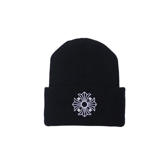 Chrome Hearts Logo Embroidered Beanie (Black) BF
