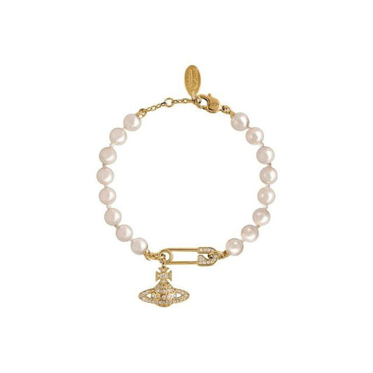 Vivienne Westwood Lucrece Pearl Gold Bracelet