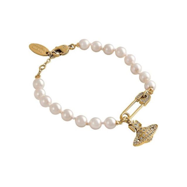 Vivienne Westwood Lucrece Pearl Gold Bracelet