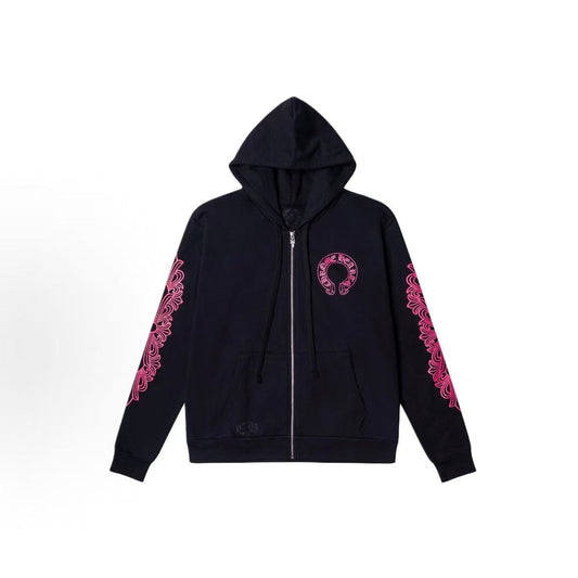 Chrome Hearts Classic Logo Black Pink Jacket