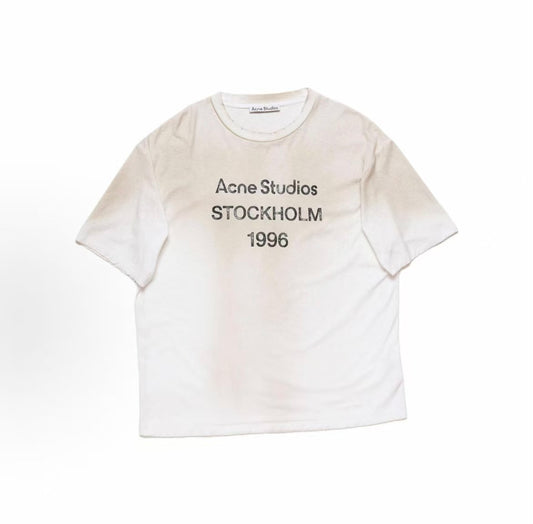 Acne Studios Stockholm 1996 Logo White Tee