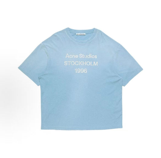 Acne Studios Stockholm 1996 Logo Blue Tee