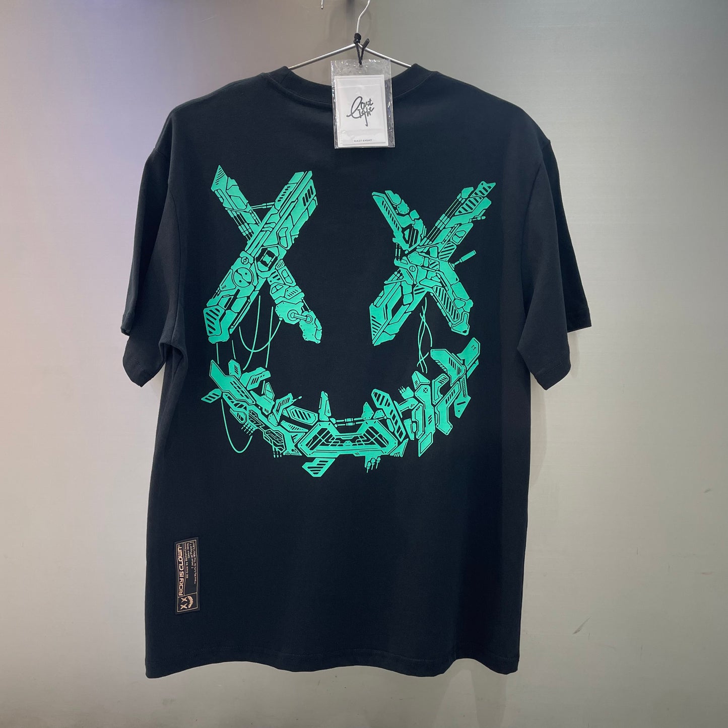 Rickyisclown Singapore Exclusive Glow In the Dark Gundam Smiley Black Tee