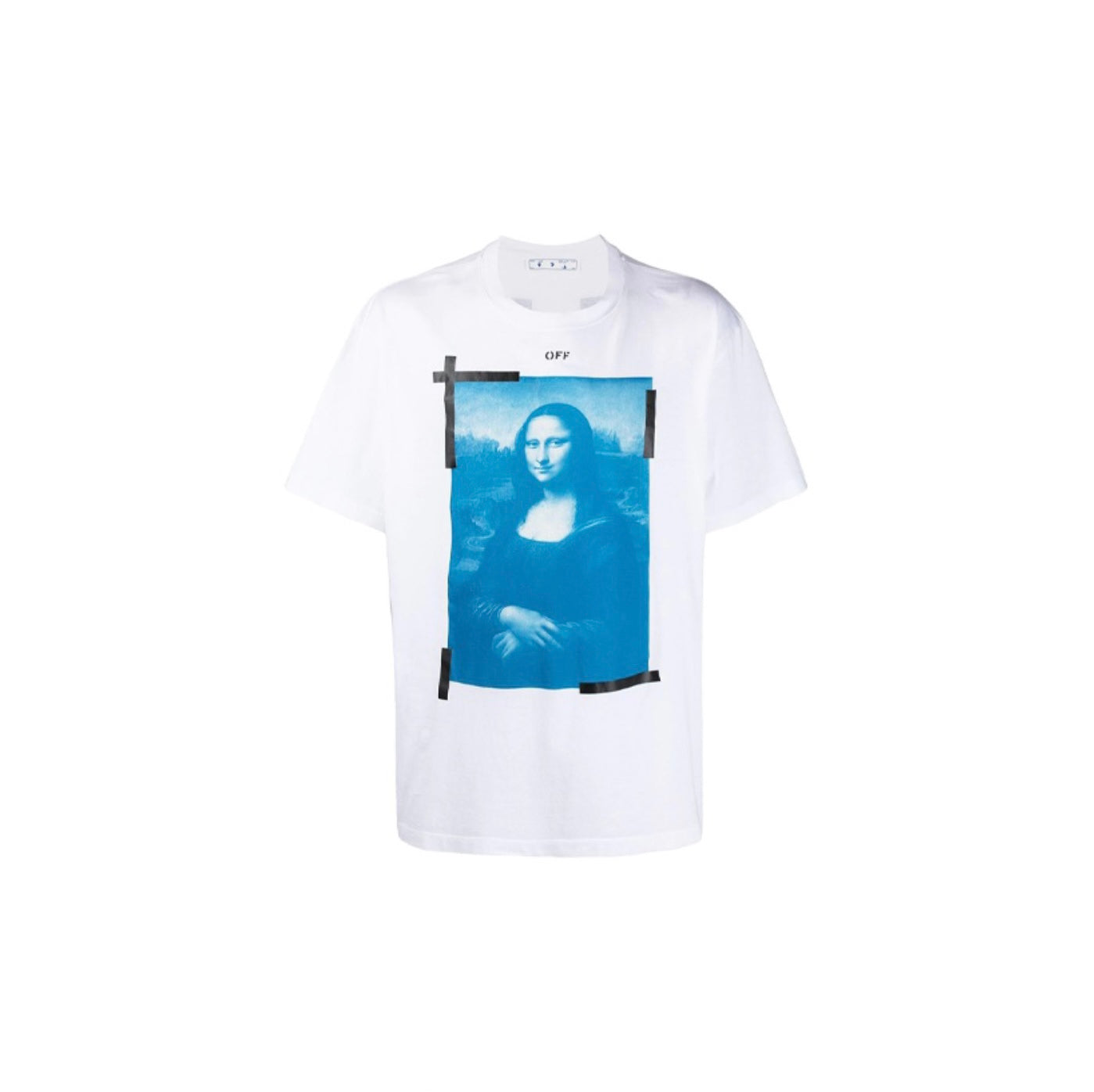 Off-White Blue Mona Lisa White Tee