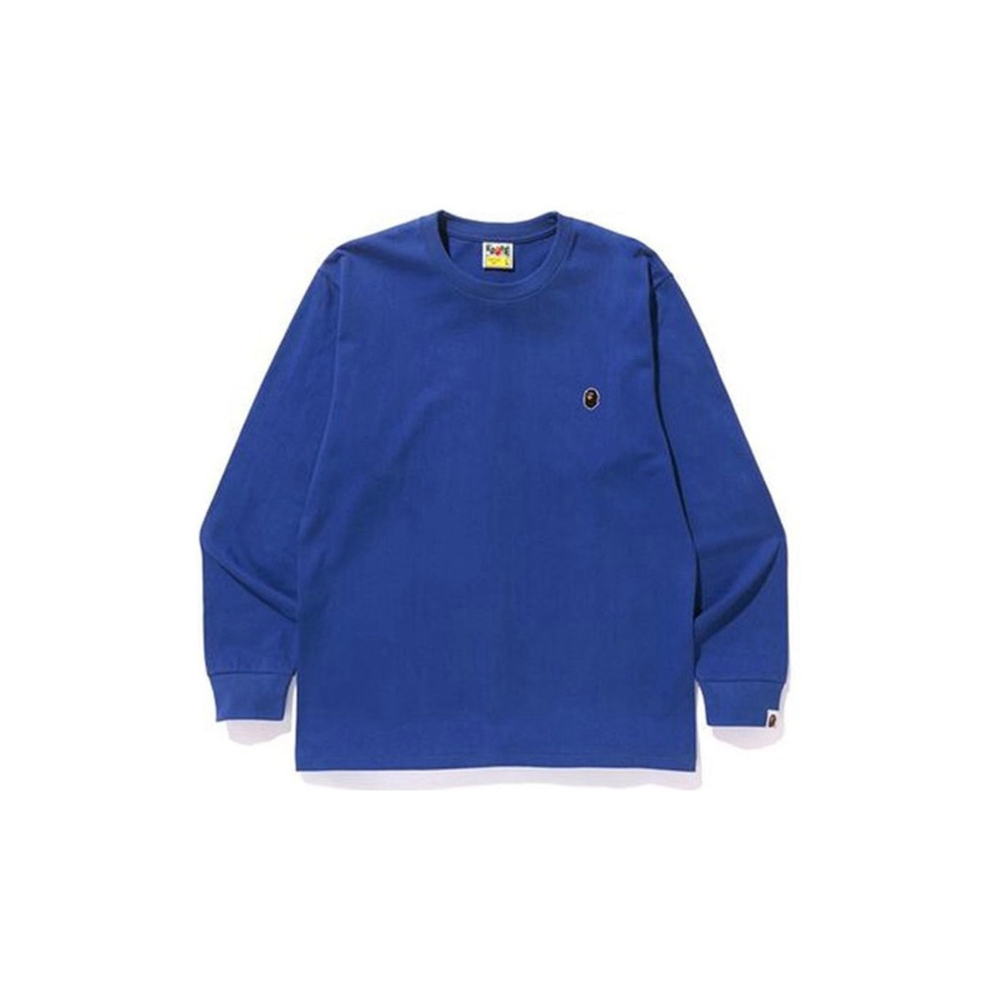 Bape 011 Ape Head One Point Blue Long Sleeve