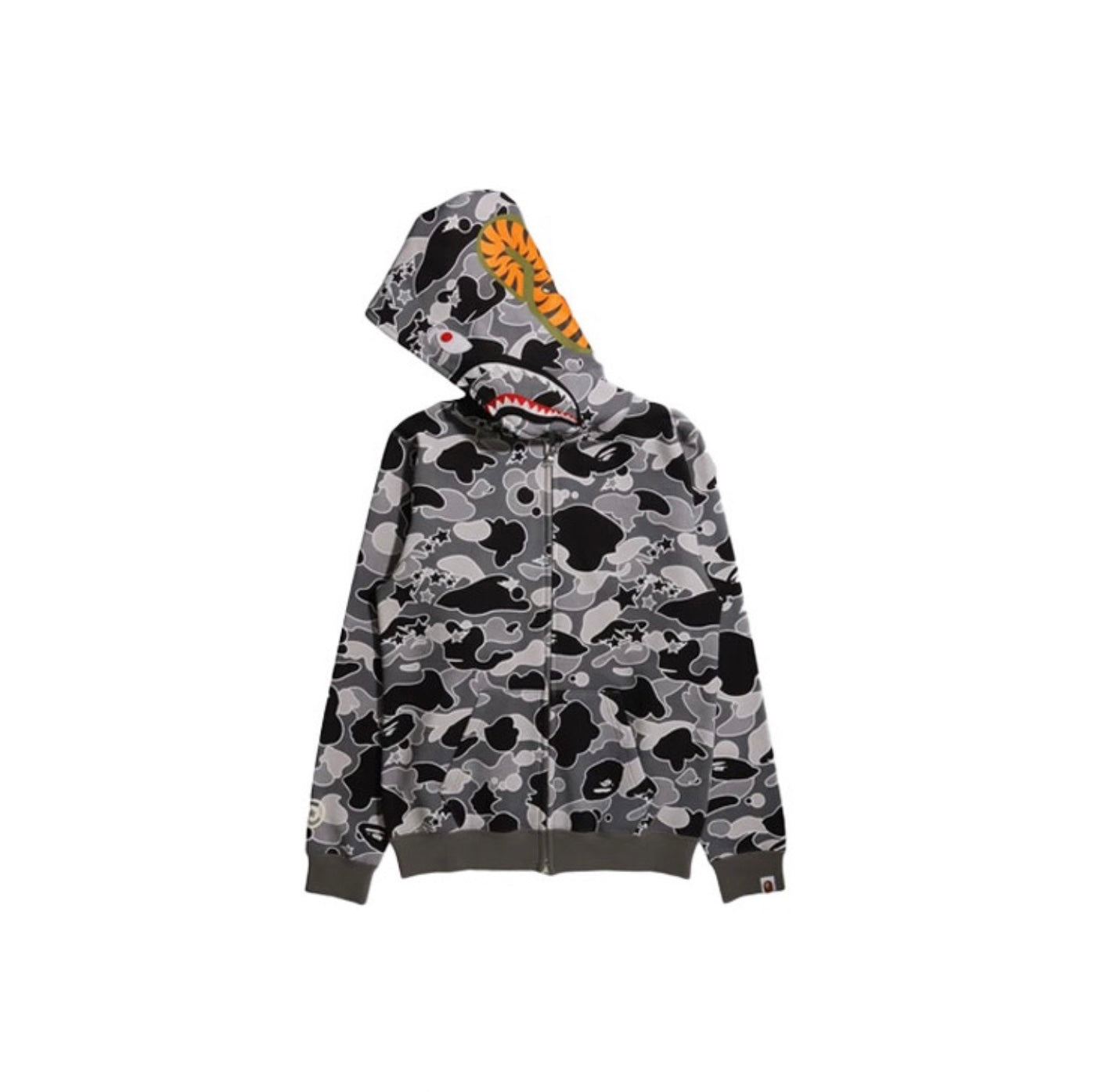 Bape STA Camo Shark Black Jacket - Main Image