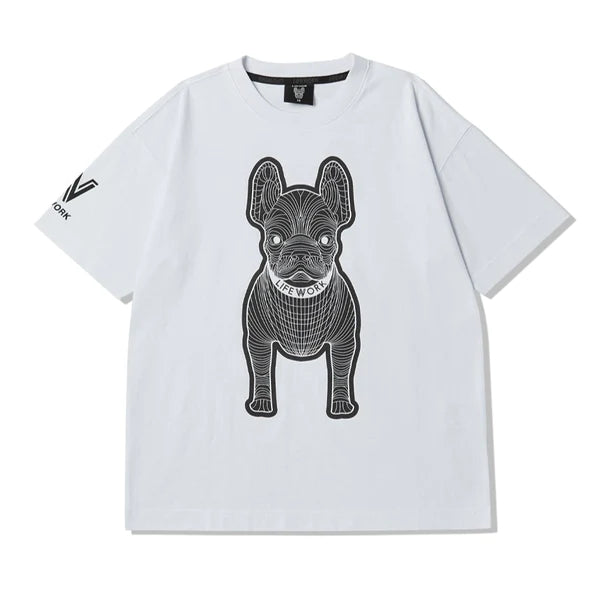 LifeWork Mascot Black White Tee