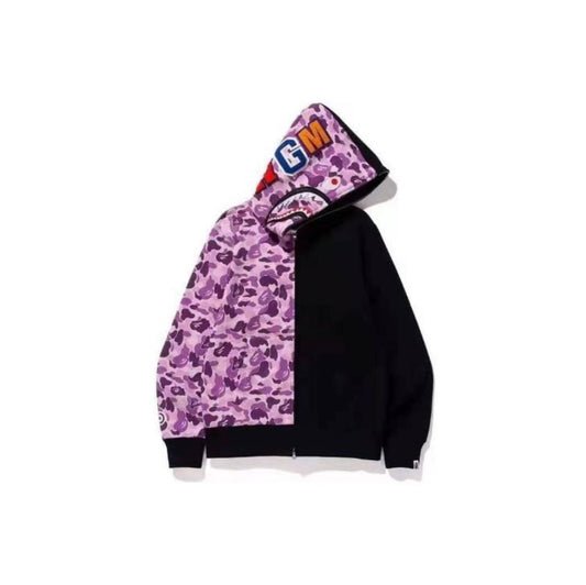 Bape ABC Camo Shark Purple Black Jacket