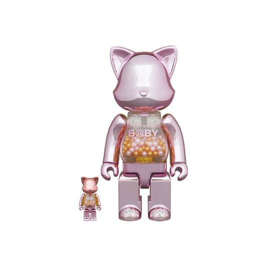 Bearbrick My First Nyabrick Baby Pink 100% & 400%