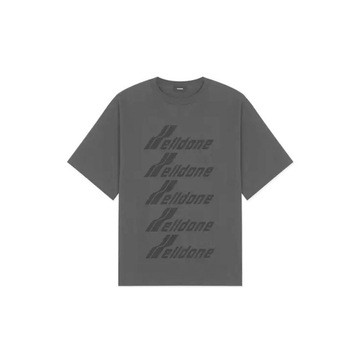 Welldone Front Logo Charcoal Tee