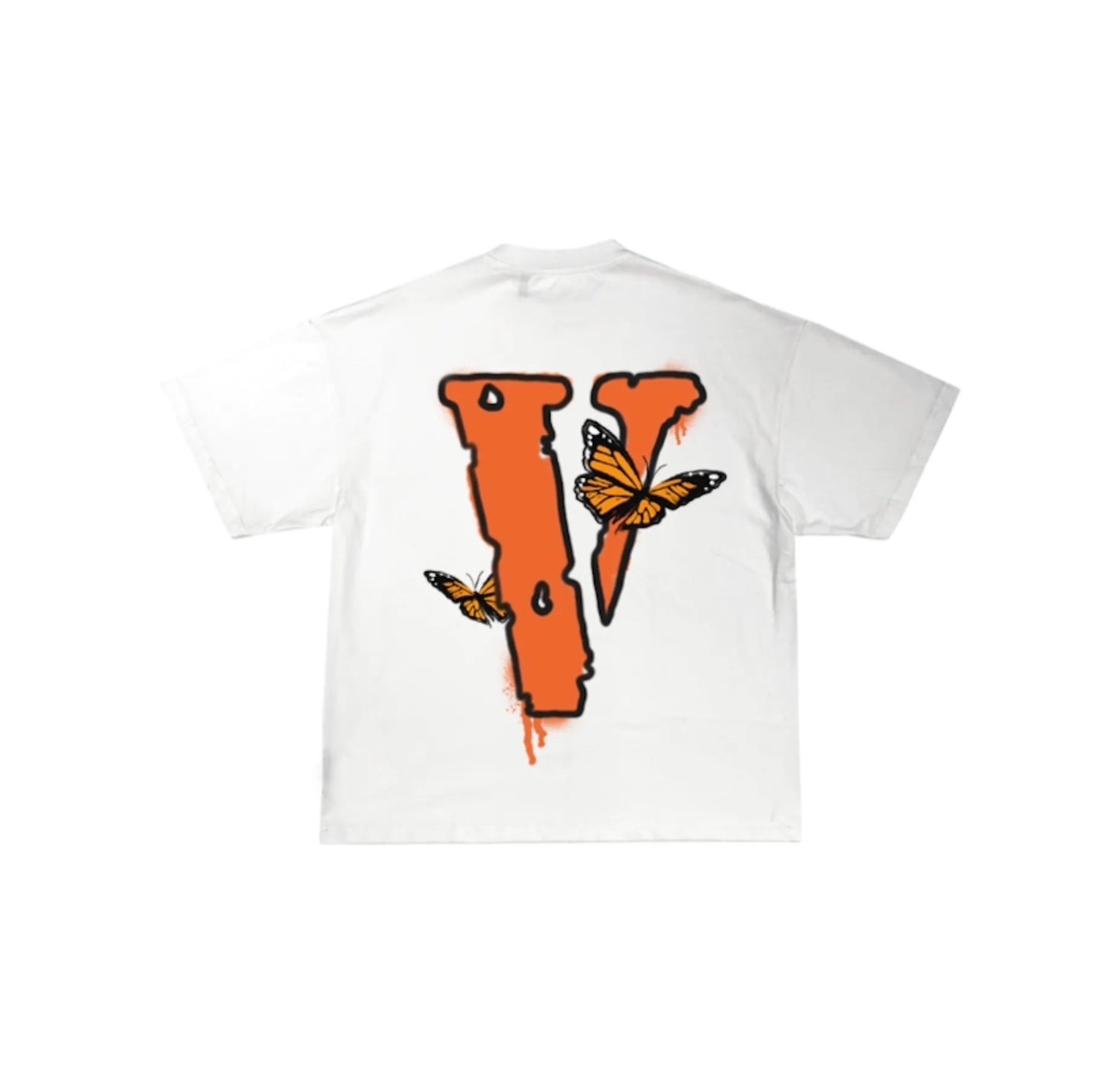 Vlone Juice Wrld Butterfly White Tee