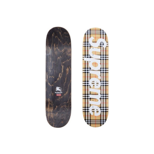 Supreme Burberry Beige Skateboard Deck