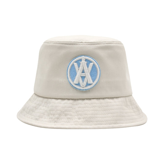 ADLV Lisa A Logo Circle Emblem Beige Bucket Hat