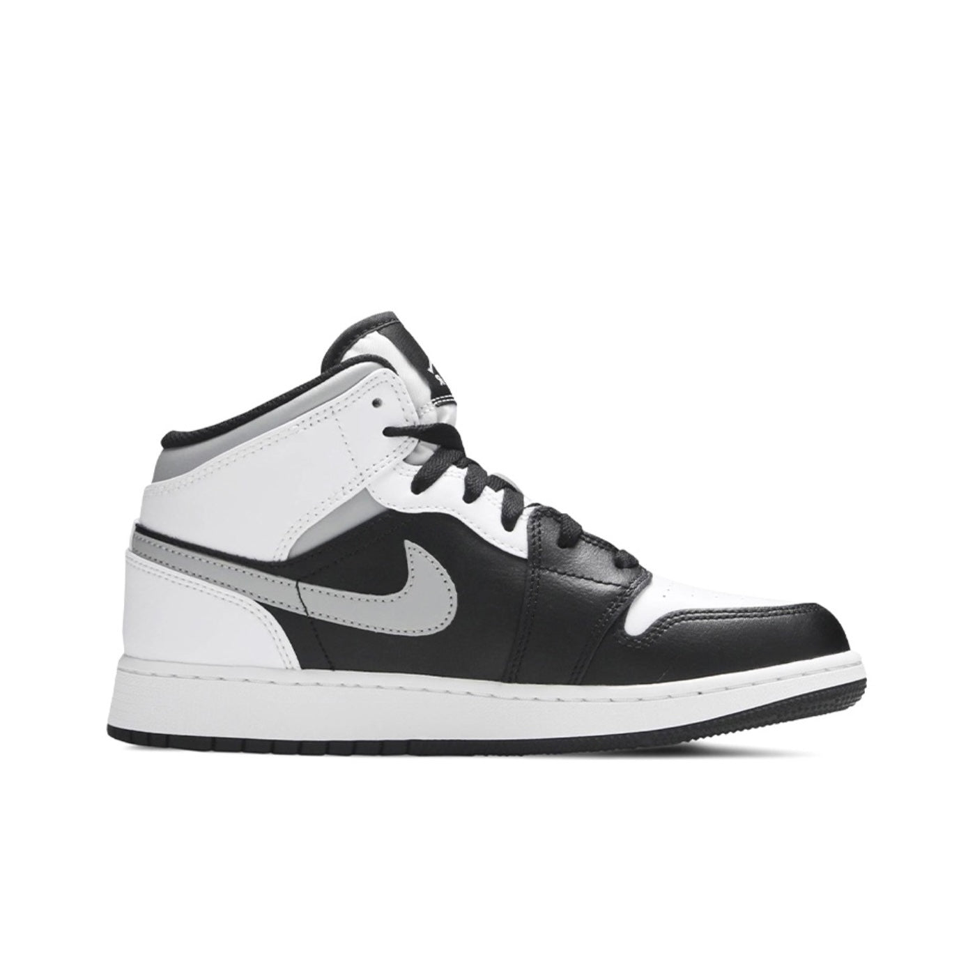 Air Jordan 1 Mid White Shadow GS