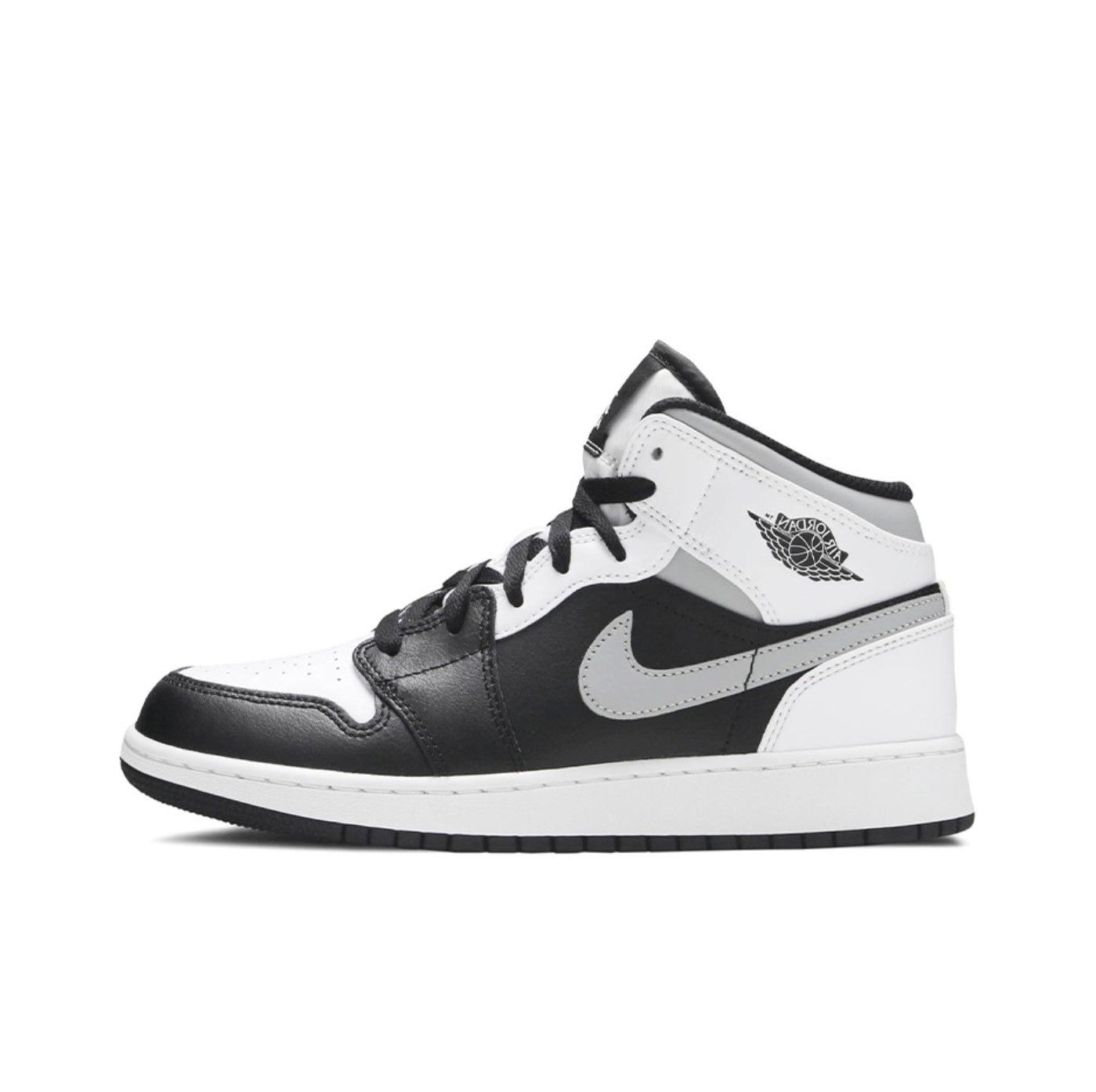 Air Jordan 1 Mid White Shadow GS